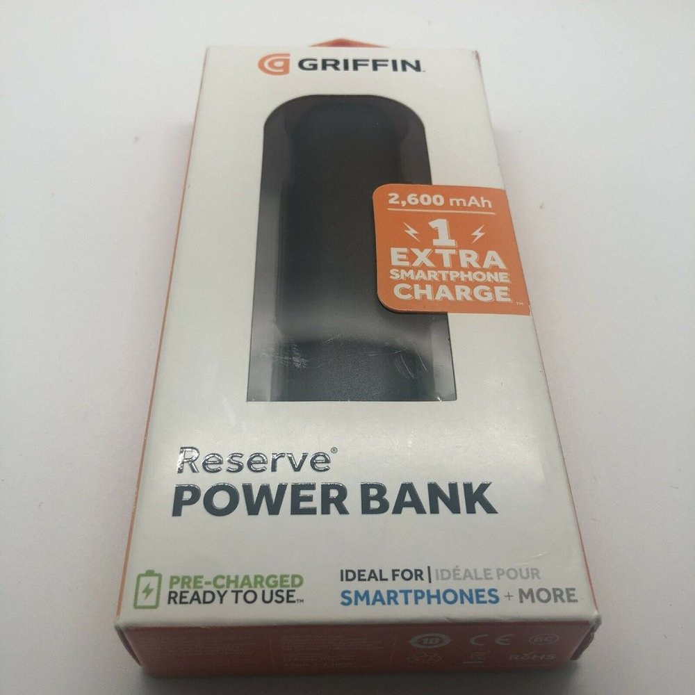 Griffin 2,600 mAh Reserve Power Bank Portable USB